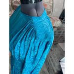dress 100% silk swirl blue drop waist Size 10 Photo 4