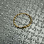 Gold Bypass Minimalist Bracelet, Sculptural Open Bangle, Modern Polished Metal Photo 2