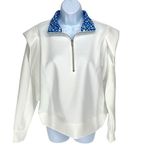 Addison Bay  Poplar Pullover Jacket‎ White Courtside Blue Small NWT $148 Photo 2
