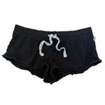 Victoria’s Secret PINK Dog Logo Sleep Shorts Sexy Pajamas Ruffled Size XS Black Photo 2