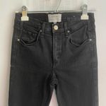 McGuire Denim McGuire Bohemia Ruffle Kick Flare Cropped Jeans Size 28 Skinny Pants Black Photo 4