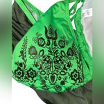 Bikini with Floral Design boyshort cheeky Green Size L Photo 3