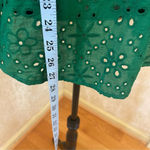 Adiva Women Crochet Eyelet Button Down Long Sleeve Boho Shirt Blouse Tops Sz XL Photo 8