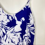 Everly 3/$30 | Blue White Tropical Floral Tank Top S Photo 2