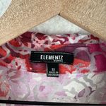 Elementz  Woman Sheer‎ Burnout Floral Lace Button Front Collared Shirt 3X Photo 2