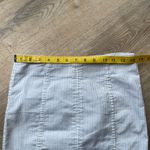 Free People Pinstripe Mini Skirt Size 2 | White & Black High Waisted Cotton Blend | Y2K Core Photo 5
