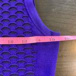 Karen Millen Dopamine Dress Purple Textured Bodycon Sleeveless Size 3 (US 6) Photo 8