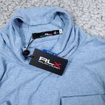 RLX Ralph Lauren Women's Performance Cotton Blend Turtleneck Blue Heather Large Photo 5