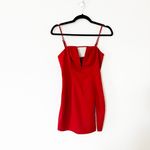 Michael Costello X Revolve Havana Deep Red Mini Dress Size XS Photo 65