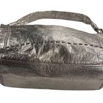 The Sak  Pigskin Leather Metallic Gold Satchel Shoulder Bag Purse ~13x9” Photo 1