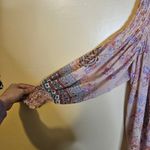 Skylar & Jade Size Small S Pink Boho Indie Flowy Oversized Top Blouse Tunic Top Photo 2