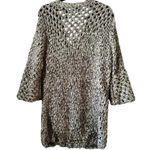 Sigrid Olsen  open weave handmade silk blend sweater art to wear unique Photo 1