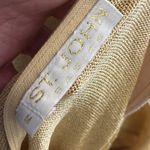 St. John Vintage  Gold‎ Mock Neck Short Sleeve Long Santana Knit Top  Size Medium Photo 5
