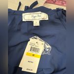 Hippie Rose  Women Medium Navy front buttons basic lightweight sleeves tank‎ top Photo 3