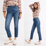 Madewell • Classic Straight Jeans in Coldbrook Wash slim ankle cropped blue Photo 3