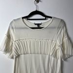 Banana Republic cream color short sleeve top women’s size small Photo 2