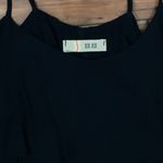 Sis Sis Black Crop Top with Ruffle Bottom Photo 4