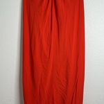 Atlein Red Cape Dress Silk Size Large Photo 6