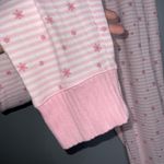 Jane & Bleecker  Pink & White Fleece Stripes Snowflakes Christmas Pajamas Large Photo 10