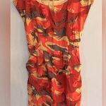 Roberta Freymann  Women’s Multicolor Print Cap Sleeve Sheath Dress Size S Photo 0