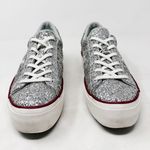 Converse [] Chiara Ferragni Size 9 Silver Glitter One Star Ox Platform Sneakers Photo 7