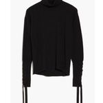 Ramy Brook Walt Turtle Neck Long Lace-Up Sleeve Top in Black, Size XS New w/Tag Photo 1