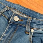 Unif Push Skinny Jeans Blue High Waisted Distressed Cut Out Knees Photo 2