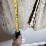 ZARA Ribbed Knit Longline Duster Cardigan Tan Beige Size Large Photo 16