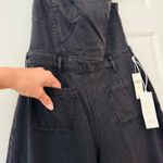 Anthropologie Pilcro Strapless Polished Wide-Leg Denim Jumpsuit, Size 4 Photo 8