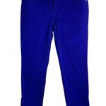 Chico's Black Label by Ankle Cropped Jeans S Blue Zip 5 Pocket Skinny Low Rise Photo 0