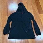 NWOT  Women's Black Spanx Cinch-It Hoodie sweatshirt Size M Photo 2