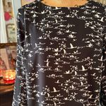The Limited  Black & White Duck Bird Print Shift Dress – Size S Photo 2