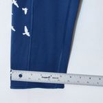 Oiselle Womens Blue Cropped Leggings with Bird Detail Size 4 Photo 4