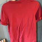 Sol Angeles Maroon Red T-Shirt “Bonsoir” size Medium Photo 3