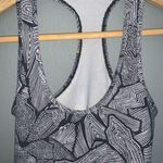 Lululemon  black floral workout top Photo 6