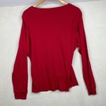 Harley Davidson  Red Waffle Knit Lightweight  Long Sleeve Shirt Size X-Large Photo 7