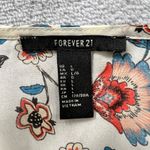 Forever 21 Forever‎ 21 Floral Sheer Cover-Up Dress Bell Sleeve Button Front Boho Large Photo 3