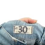 Free People Belted Denim Utility Pants In Blue Haze Denim Chambray Size 30 Photo 9