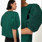 Tuckernuck NEW  HYACINTH HOUSE Green Jacquard Noelle Blouse XS Photo 7