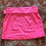 EXPRESS  Hot Pink Belted Skirt M Photo 3