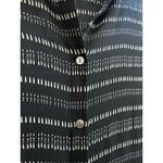 Theory Black Silk Semi Sheer Collared Waist Tie Long Sleeve Shirt Dress Small Photo 9