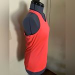 Adidas  Woman Small Orange Blue Climacool Workout Vente Racerback Tank Front Logo Photo 3