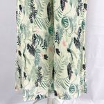 Foxiedox New Lace Ruffle Printed Cropped Strapless Jumpsuit Green Petite Size XS Photo 7