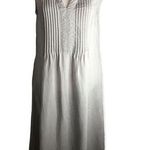 Malvin Hamburg Germany Grey Linen Midi Tank Dress Size M Photo 2