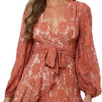 Floral Flower Lace Dress Sz SM Pink Photo 3