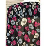 Ann Taylor Small Tunic Blouse Shirt Top Semi Sheer Floral Shirt Photo 6