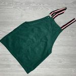 Forever 21 Nwt  striped strap corduroy overall dress green size large Photo 3