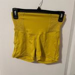 Aerie  Women's Yellow Bike Shorts Size Small Smocked Waist Activewear‎ NWT Photo 1