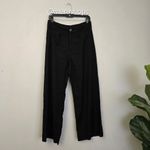 Anthropologie Maeve The Colette Linen Cropped Pants Black Photo 3