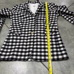J.Crew Size 2 Trendy Chic Black/Ivory Buffalo Check Wool-Blend Blazer Accademia Photo 10